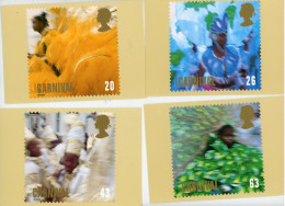 GRANDE BRETAGNE - CARNAVAL (2 EUROPA) - CARTE MAXIMUM - N° Yvert 2052/2055 (CARTE VIERGE DE TIMBRE  !!??) - Maximum Cards