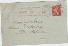 HAUTE MARNE - Carte Postale - ENTIER POSTAL - AUBERIVE Le 27 Mai 1913 - Auberive