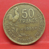 50 Francs Guiraud 1951 - TB - Pièce Monnaie France - Article N°1000 - 50 Francs