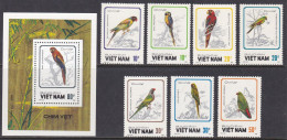 Vietnam, Fauna, Birds, Parrots MNH / 1988 - Perroquets & Tropicaux