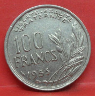 100 Francs Cochet 1955 B - TTB - Pièce Monnaie France - Article N°1019 - 100 Francs