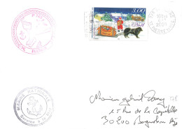 LETTRE. 2000. MARINE NATIONALE FRANCAISE. PATROUILLEUR LE FULMAR. ST PIERRE ET MIQUELON - Storia Postale