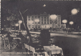 CARTOLINA  CESENATICO,CESENA,EMILIA ROMAGNA-VIALE CARDUCCI-GRAND HOTEL-SPIAGGIA,VACANZA,BARCHE A VELA,VIAGGIATA 1956 - Cesena
