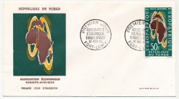 TCHAD => Envel FDC - 50F Association Economique Europe-Afrique - 30 Nov 1963 - FORT-LAMY - Ciad (1960-...)