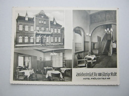 Rheda-Wiedenbrück , Hotel ,  Schöne Karte   , 2 Scans - Rheda-Wiedenbrueck