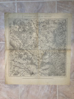 Carte état Major 1897 ENVIRONS DU CAMPS DE CHALONS SUR MARNE 57x64cm MOURMELON LE GRAND BACONNES MOURMELON-LE-PETIT LIVR - Cartes Géographiques
