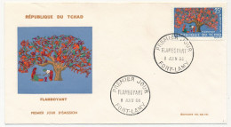 TCHAD => Envel FDC - 25F Flamboyant - 8 Juin 1964 - FORT-LAMY - Tschad (1960-...)