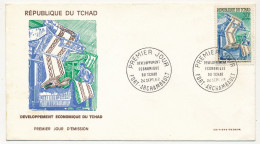 TCHAD => Envel FDC - 30F Développement économique Du Tchad - 24 Sept 1969 - FORT-ARCHAMBAULT - Ciad (1960-...)