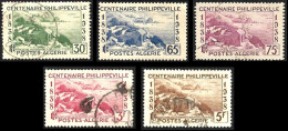 ALGERIE 1938  -  Y&T 142 à 146   La Série Philippeville  - Oblitérés - Cote 13e - Oblitérés