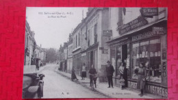 41 SELLES SUR CHER 555 LA  RUE DU PONT MAGASIN ROCAN DE CARTES POSTALES ILLUSTREES - Selles Sur Cher