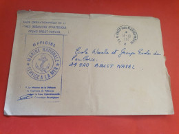 Enveloppe De Brest ( Base De Sous Marins) En Fm  Pour Brest En 1981 - Réf 1416 - Correo Naval