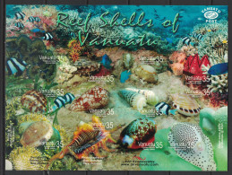 Vanuatu 2006 - Yvert 1230 à 1241 Neufs SANS Charnière - Scott#879 MNH - Poissons, Fish, Coquillages, Reef Shells - Vanuatu (1980-...)