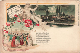 Allemagne - Gruss Aus Koln - Publicité Nafa Eau De Cologne - Nachtdruck Verboten Bormann & Co - Carte Postale Ancienne - Köln