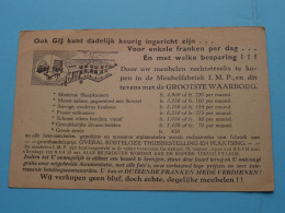 PUBLI - RECLAME " Meubelen I.M.P. Gentstraat IZEGEM " ( Zie / Voir SCANS ) Carte Lettre / Antwoordkaart ! - Izegem