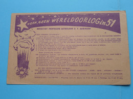 PUBLI - RECLAME " Werkhuizen " CREEHOME " > BRUSSEL " ( Zie / Voir SCANS ) Carte Lettre / Antwoordkaart ! - Ambachten