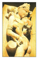 India Khajuraho Temples MONUMENTS - A FIGURE From CHITRAGUPTA TEMPLE Picture Post CARD New As Per Scan - Ethniciteit & Culturen