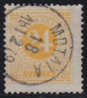 Zweden      .    Y&T    .    22-A  .  Perf.  13          .    O   .     Cancelled    .   Hinged - Used Stamps