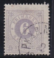 Zweden      .    Y&T    .    19-B   .  Perf.  14          .    O   .     Cancelled    .   Hinged - Used Stamps