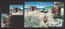 Vanuatu 2008 - Yvert 1303 Et 1304, BF62 Neufs SANS Charnière - Scott#942-943 MNH - Crustacé, Crabe, Crab - Vanuatu (1980-...)