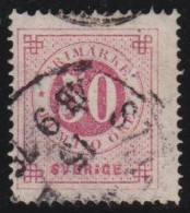 Zweden      .    Y&T    .    24-B   .  Perf.  14          .    O   .     Cancelled    .   Hinged - Used Stamps