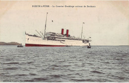 POINTE A PITRE LE COURRIER GUADELOUPE ARRIVANT A BORDEAUX TRÈS  BELLE. ANIMATION 9X14 REIMPRESSION DE CARTES ANCIENNES - Pointe A Pitre