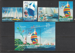 Vanuatu 2004 - Yvert 1185 à 1188, BF51 Neufs SANS Charnière - Scott#858-861, 861a MNH - Bateau, Boat, Voilier - Vanuatu (1980-...)