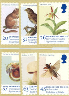 GRANDE BRETAGNE - FAUNE ET FLORE - CARTE MAXIMUM - N° Yvert  2011/2016 (CARTE VIERGE DE TIMBRE) - Cartes-Maximum (CM)