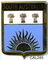 CAL245 - PLAQUE CALANDRE AUTO - SOUTH AUSTRALIA - Enameled Signs (after1960)