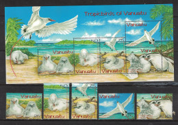 Vanuatu 2004 - Yvert 1180 à 1184, BF50 Neuf SANS Charnière - Scott#853-857, 857a MNH - Oiseau, Bird, Phaéton, Tropicbird - Vanuatu (1980-...)