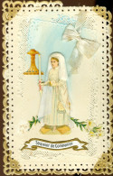 CARTE SOUVENIR DE COMMUNION EN DECOUPIS - Communion