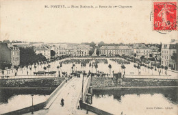 Pontivy * Place Nationale * Cérémonie Revue Du 2ème Régiment De Chasseurs * Militaria - Pontivy