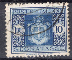 Luogotenenza (1945) - Segnatasse 10 Lire, Filigrana Ruota Ø - Impuestos