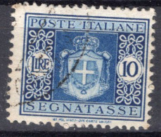 Luogotenenza (1945) - Segnatasse 10 Lire, Filigrana Ruota Ø - Impuestos