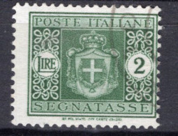 Luogotenenza (1945) - Segnatasse 2 Lire, Senza Filigrana Ø - Postage Due