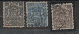 1890/91 - British South Africa Set N.1/3 Us. - Afrique Orientale Britannique