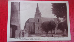 CHEDIGNY EGLISE SAINT PIERRE  ES LIENS 1937 - Other & Unclassified