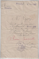 ***  MILITARIA ***14/18 - Mairie De Claira (66) Courrier De Préparation Journées Du Poilu 1915 - Francia