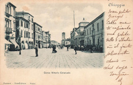 Italie - Chioggia - Corso Vittorio Emanuele - Animé - Oblitéré 1900 - Carte Postale Ancienne - Venezia (Venice)