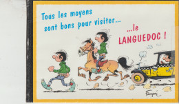 Carte De LAGAFFE  ( Gaston Futé )  Tous Les Moyens Sont Bons Pour Visiter ....le  LANGUEDOC ! - Collections & Lots