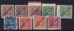 AUSTRIA 1919 - Canceled - ANK 247a, 247b, 247c, 248a, 248b, 250a, 250b, 251 - Gebruikt