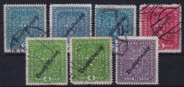 AUSTRIA 1919 - Canceled - ANK 243Aa, 243Ab, 243Ba, 244, 245A, 245B, 246 I - Gebraucht