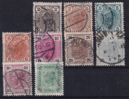AUSTRIA 1905 - Canceled - ANK 120-128 - Used Stamps