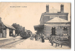 CPA 41 Selles Sur Cher La Gare Et Le Train - Selles Sur Cher