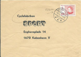 GROENLAND LETTRE FABRIQUE DE CYCLES SPORT DE 1979  LETTRE COVER - Storia Postale