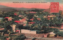 Nouvelle Calédonie - Nouméa - Le Quartier Latin Vu De L'artillerie - Colorisé - Panorama  - Carte Postale Ancienne - Nouvelle-Calédonie