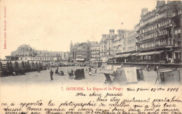 BELGIQUE - OSTENDE - La Digue Et La Plage - Editeur Jules Nahrath - Carte Postale Ancienne - Oostende