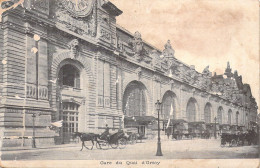 FRANCE -75 - PARIS - Gare Du Quai D'Orsay - Etat  - Carte Postale Ancienne - Transport Urbain En Surface