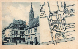 France - Strasbourg - Vieux Montmartre - Restaurant - Plan Directionnel - Publicité  - Carte Postale Ancienne - Strasbourg