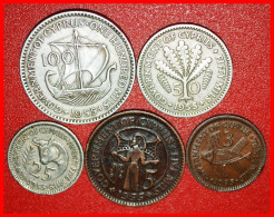 * GREAT BRITAIN (1955-1957): CYPRUS  3-5-25-50-100 MILS 1955!  ELIZABETH II (1953-2022) ·  LOW START · NO RESERVE! - Lots & Kiloware - Coins