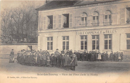 95-SAINT-LEU-TAVERNY- PLACE DES FÊTES SORITE DE L'ECOLE - Saint Leu La Foret